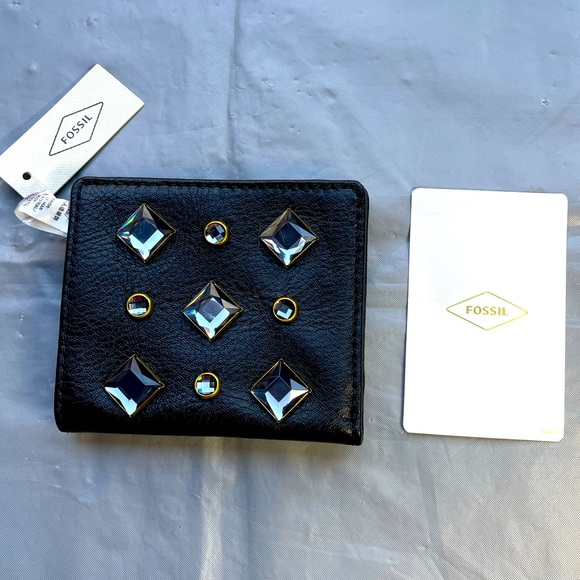 Fossil Bags Fossil Logan Rfid Vegan Leather Small Bifold Wallet Nwt